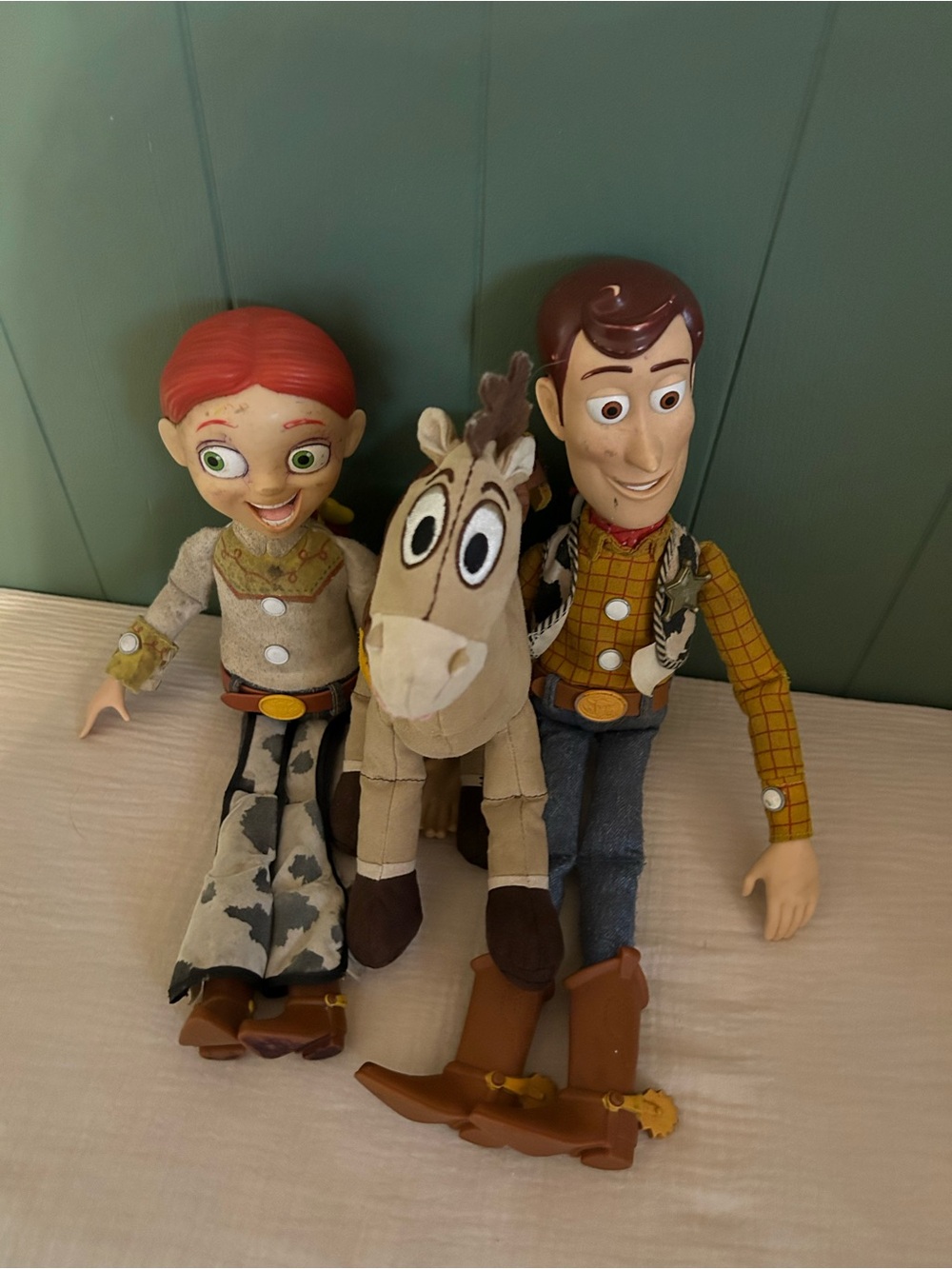 Toy Story Character Plush Trio - Woody, Jessie & Bullseye Thinkway Jessie Woody
